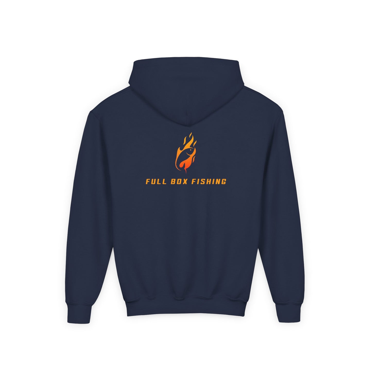 Youth Hooded Sweatshirt - Full Box Fishing Designs