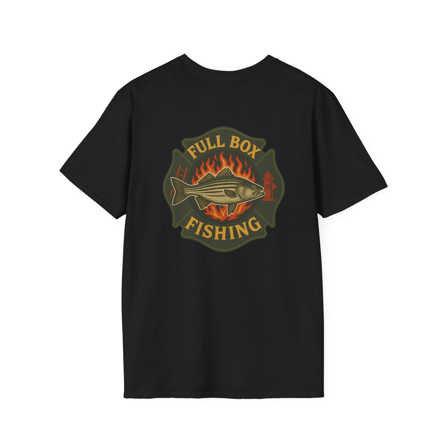 Striper Maltese Cross Tee - Full Box Fishing Designs