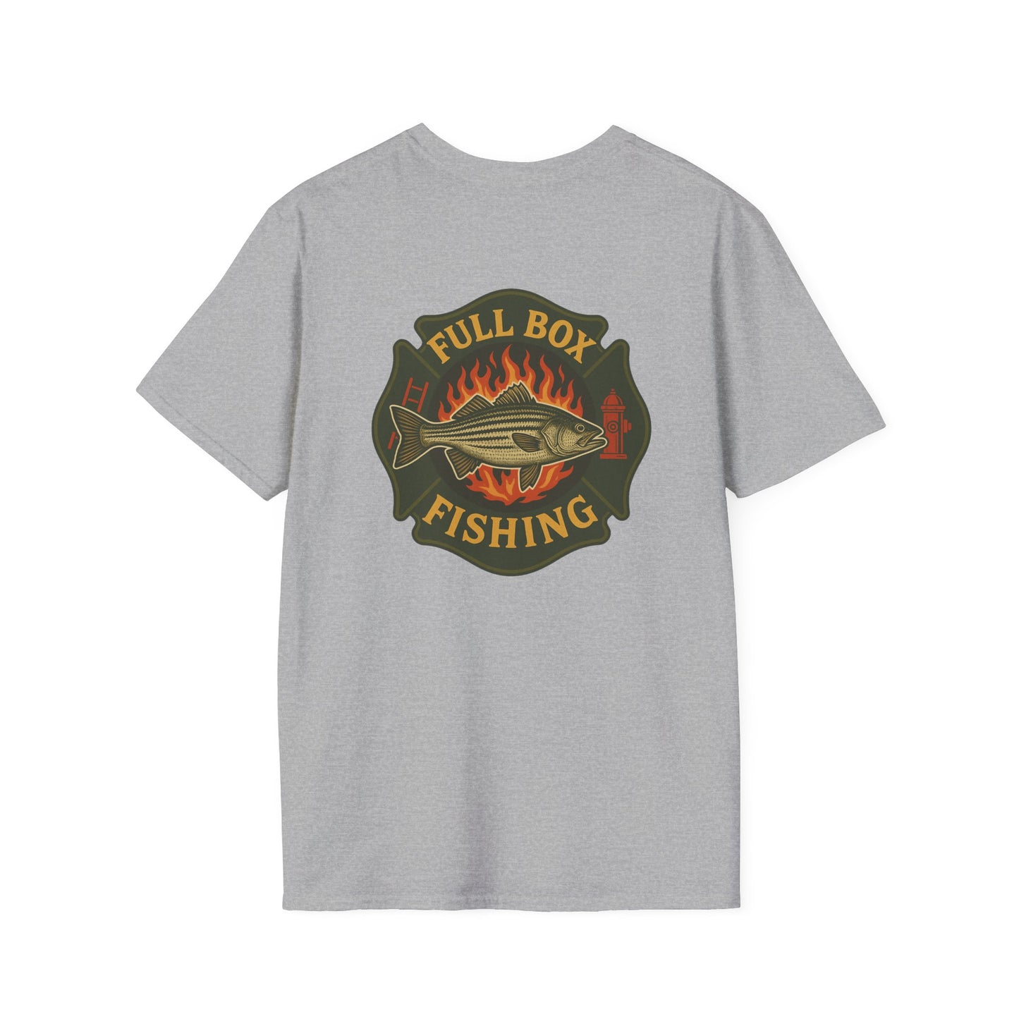 Striper Maltese Cross Tee - Full Box Fishing Designs