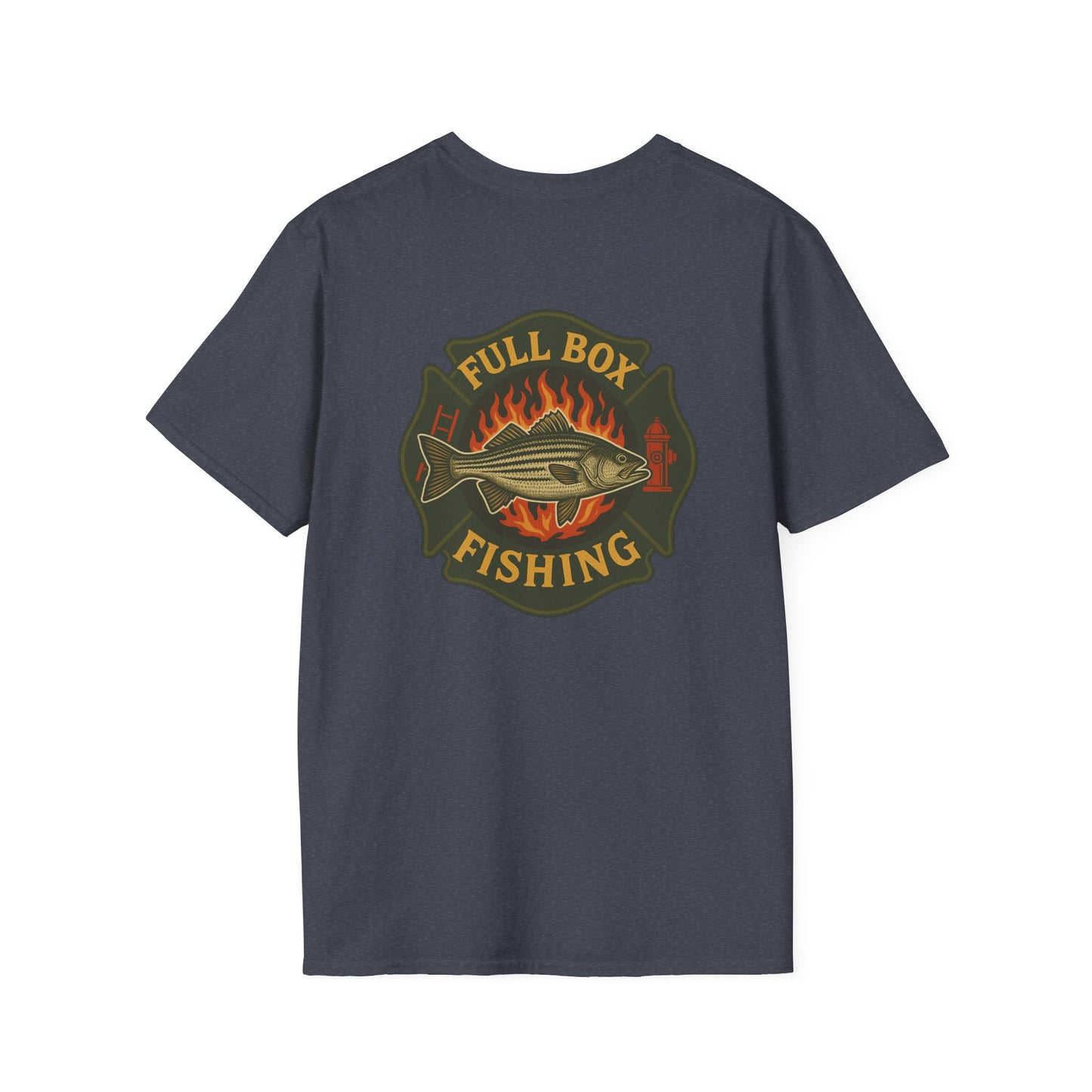 Striper Maltese Cross Tee - Full Box Fishing Designs