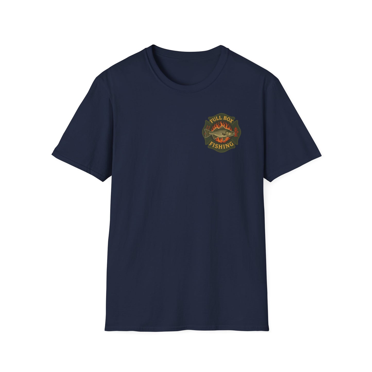 Striper Maltese Cross Tee - Full Box Fishing Designs
