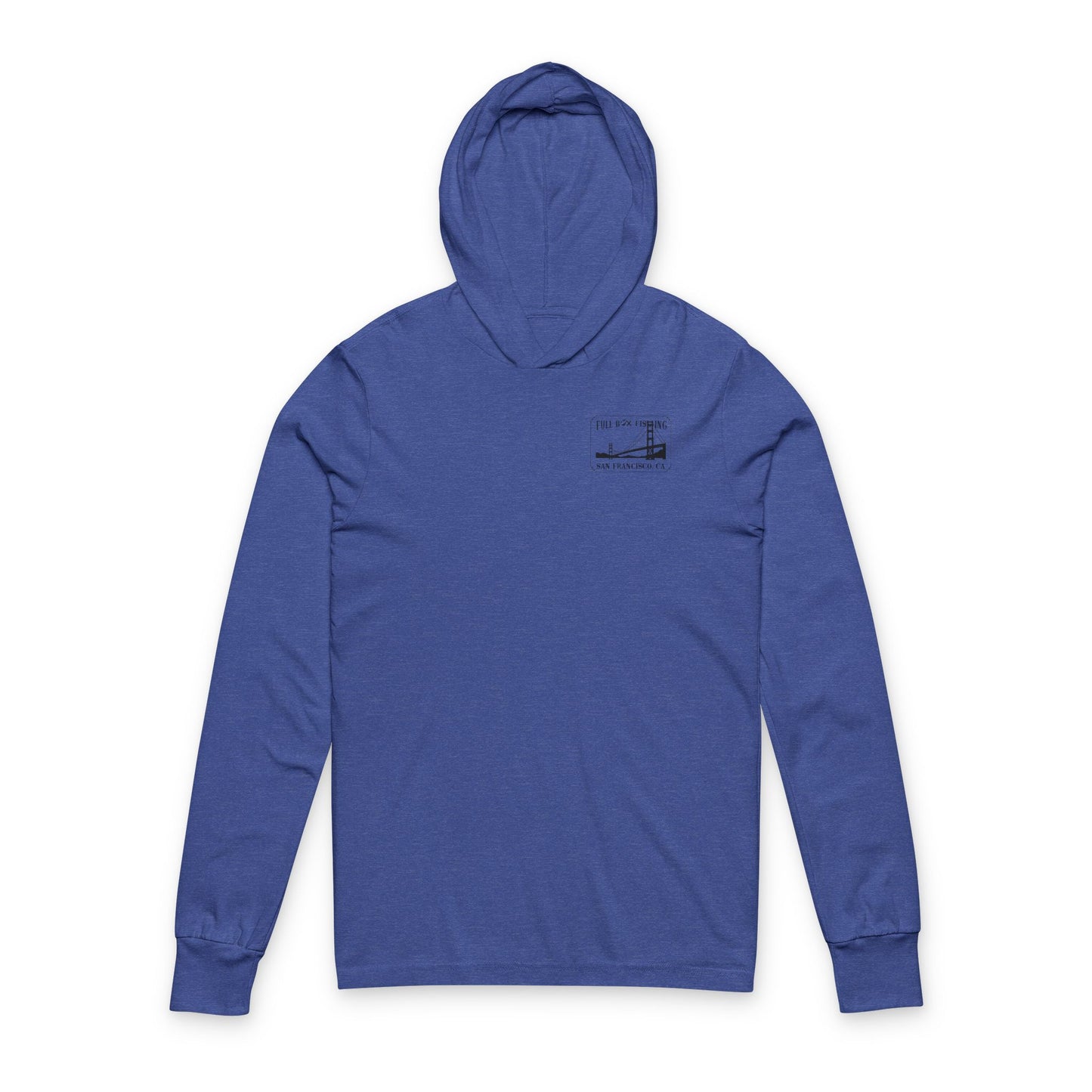 Hooded Long Sleeve Tee - Full Box Fishing Designs