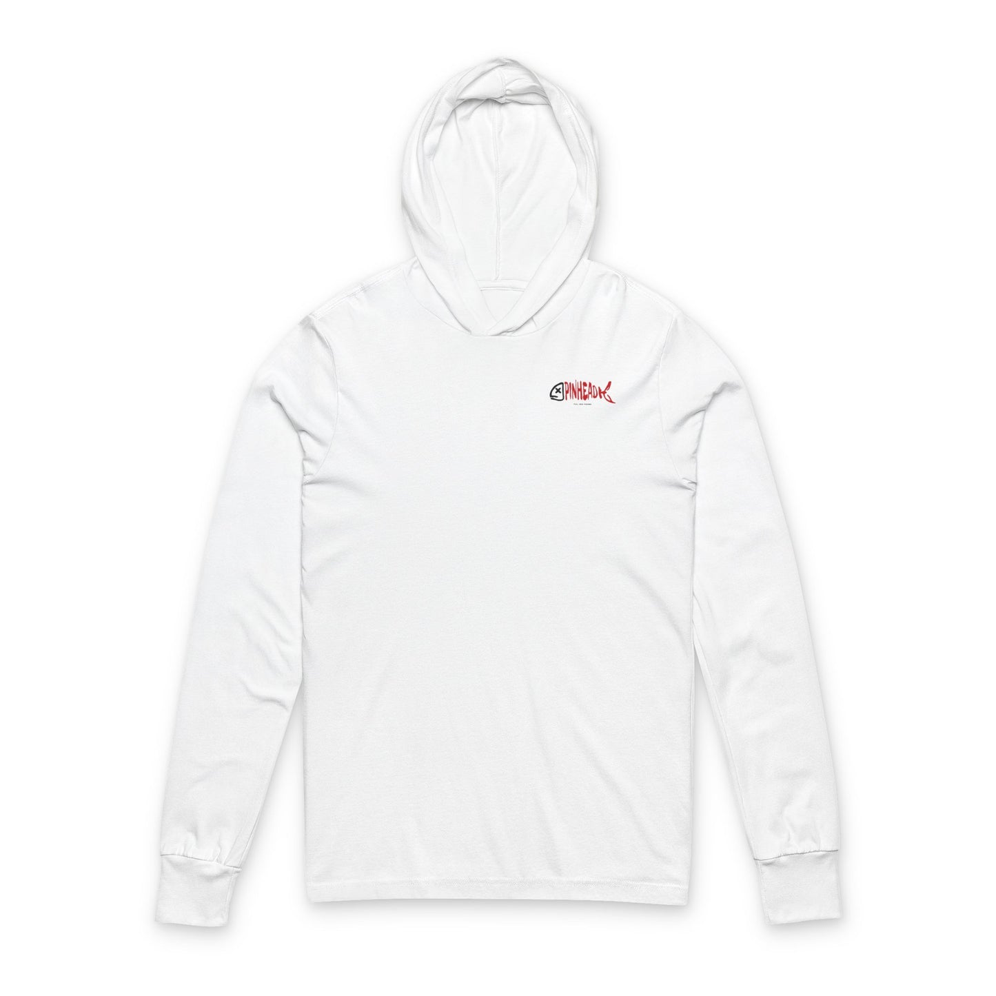 Hooded Long Sleeve Tee - Pinhead Full Box Fishing Designs