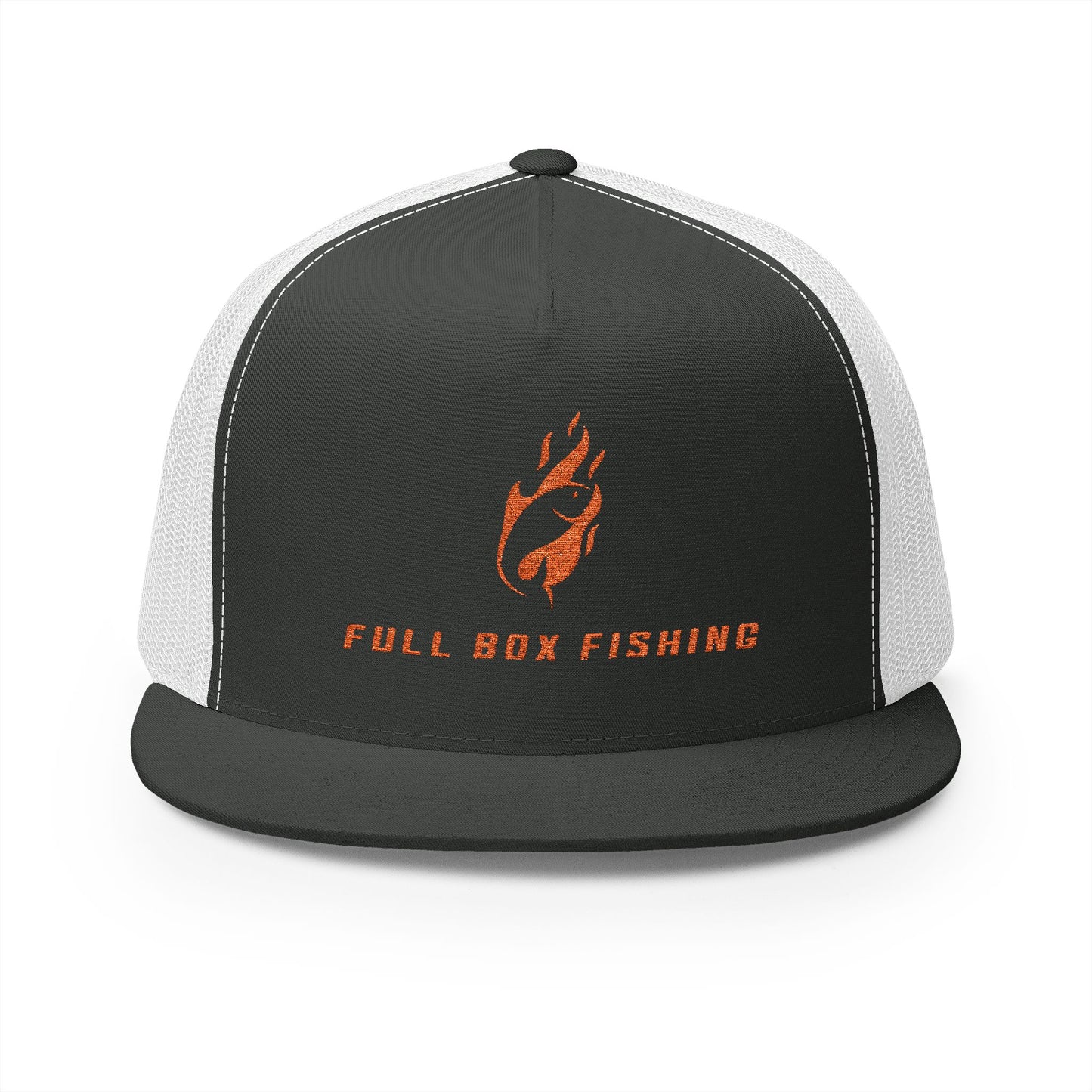 Embroidered 5 Panel Trucker Cap - Full Box Fishing Designs