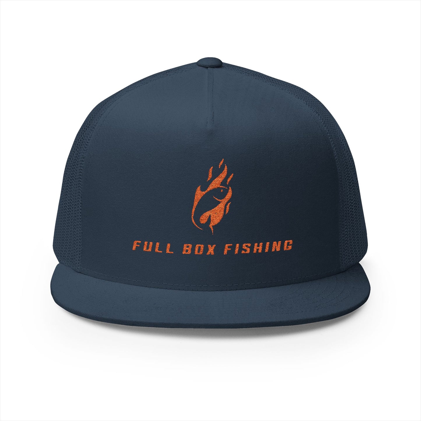 Embroidered 5 Panel Trucker Cap - Full Box Fishing Designs