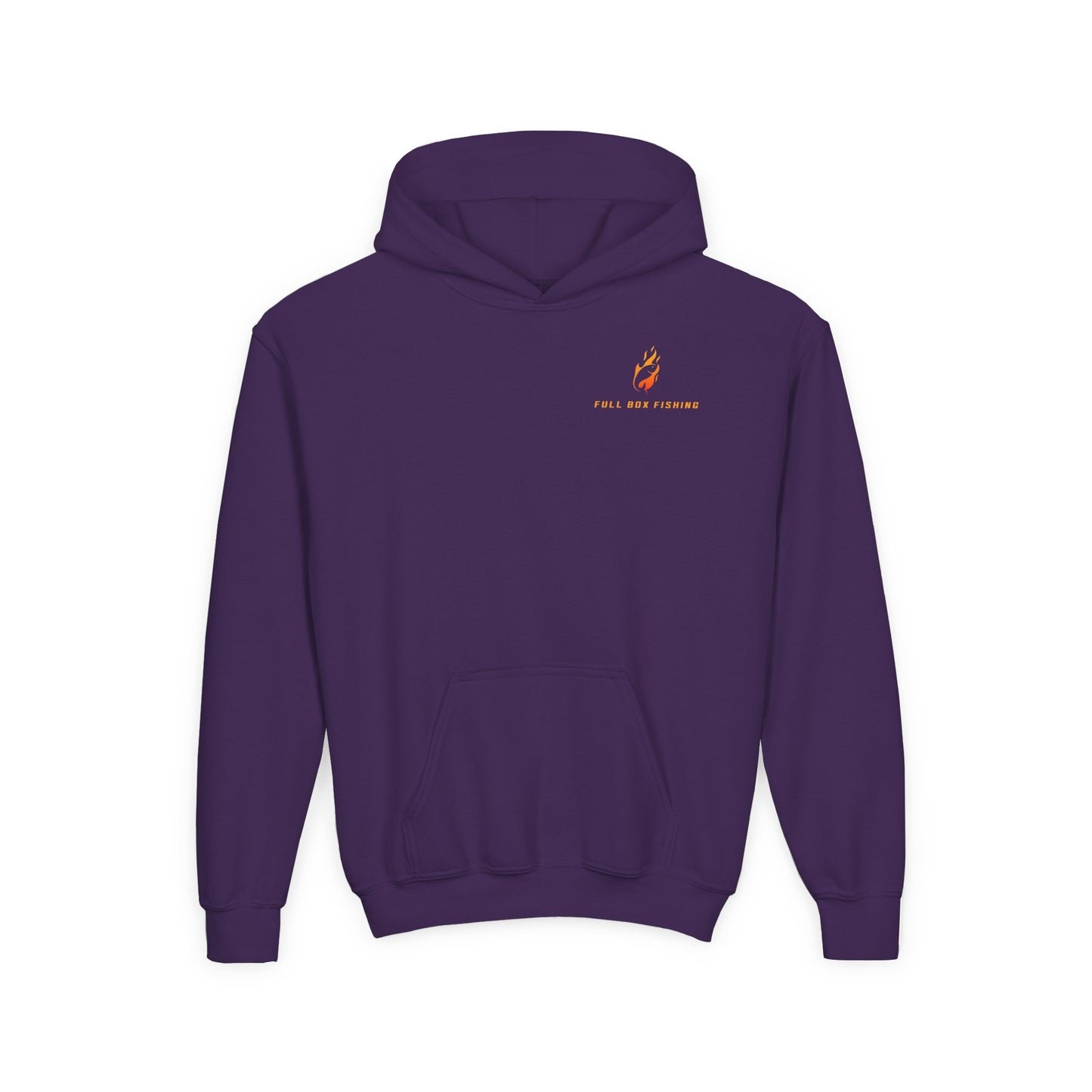 Youth Hooded Sweatshirt - Full Box Fishing Designs