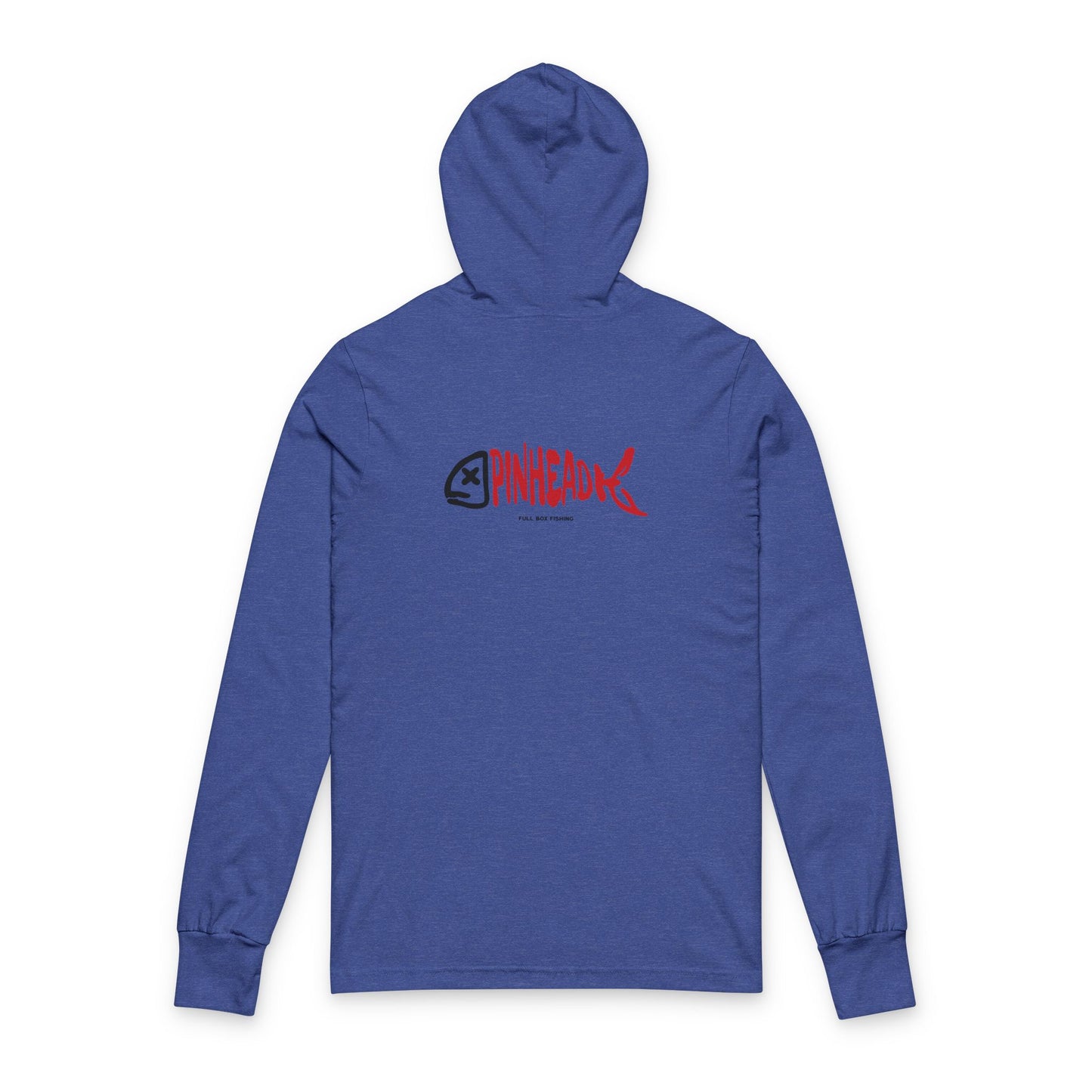 Hooded Long Sleeve Tee - Pinhead Full Box Fishing Designs