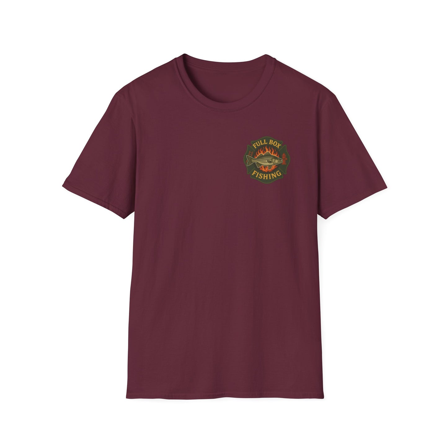 Striper Maltese Cross Tee - Full Box Fishing Designs