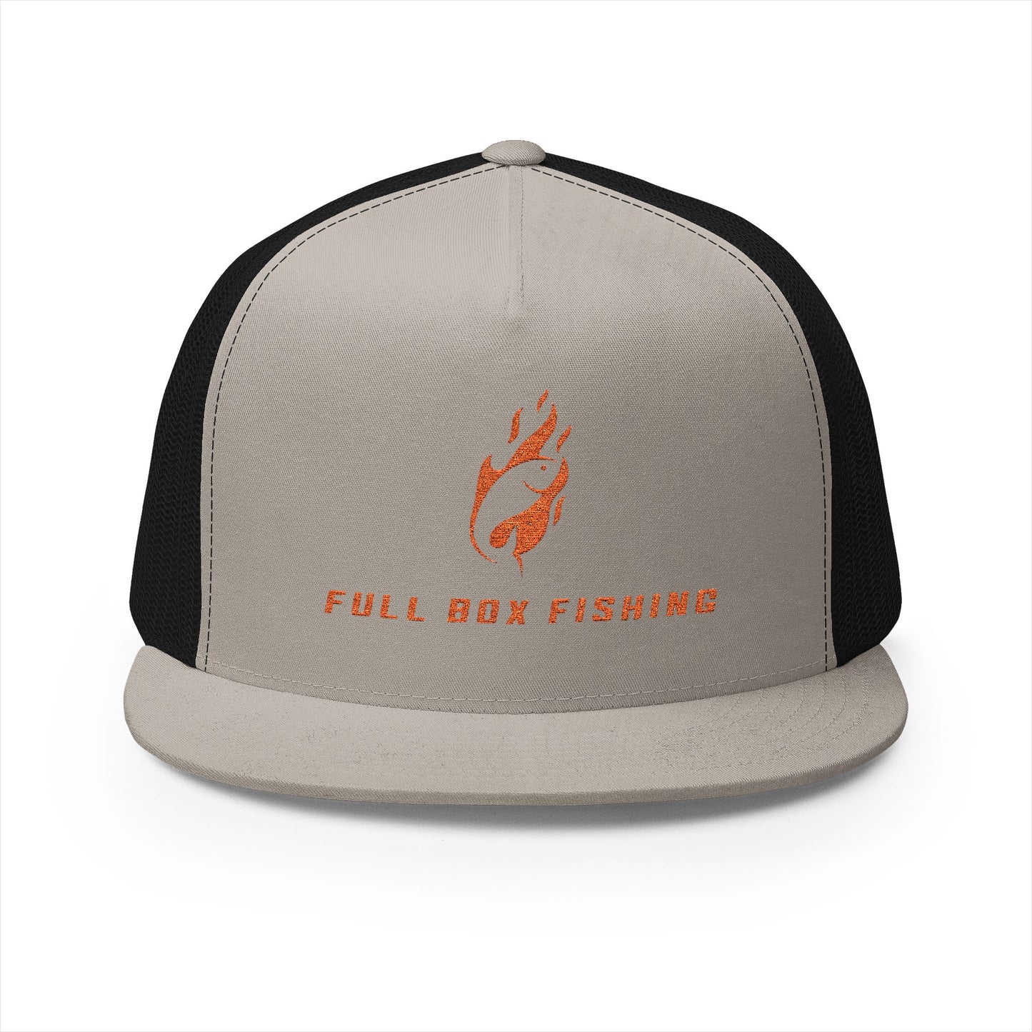 Embroidered 5 Panel Trucker Cap - Full Box Fishing Designs