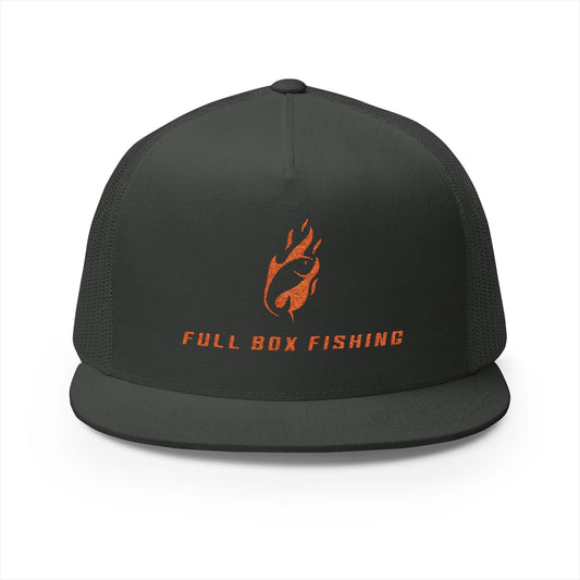 Embroidered 5 Panel Trucker Cap - Full Box Fishing Designs