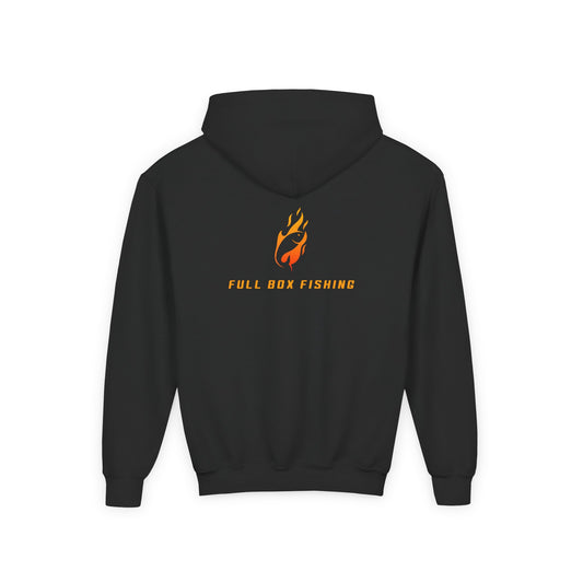 Youth Hooded Sweatshirt - Full Box Fishing Designs