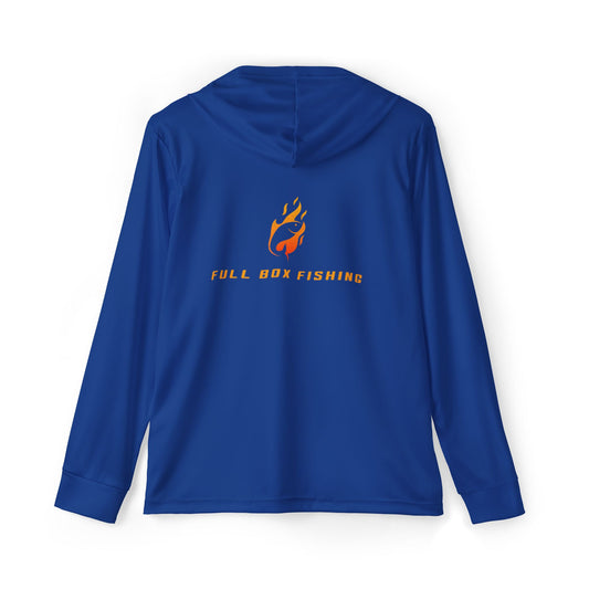Performance Long Sleeve Hoodie - Full Box Fishing Design
