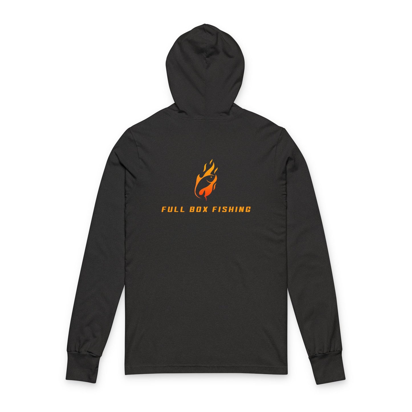 Hooded Long Sleeve Tee - Full Box Fishing Designs