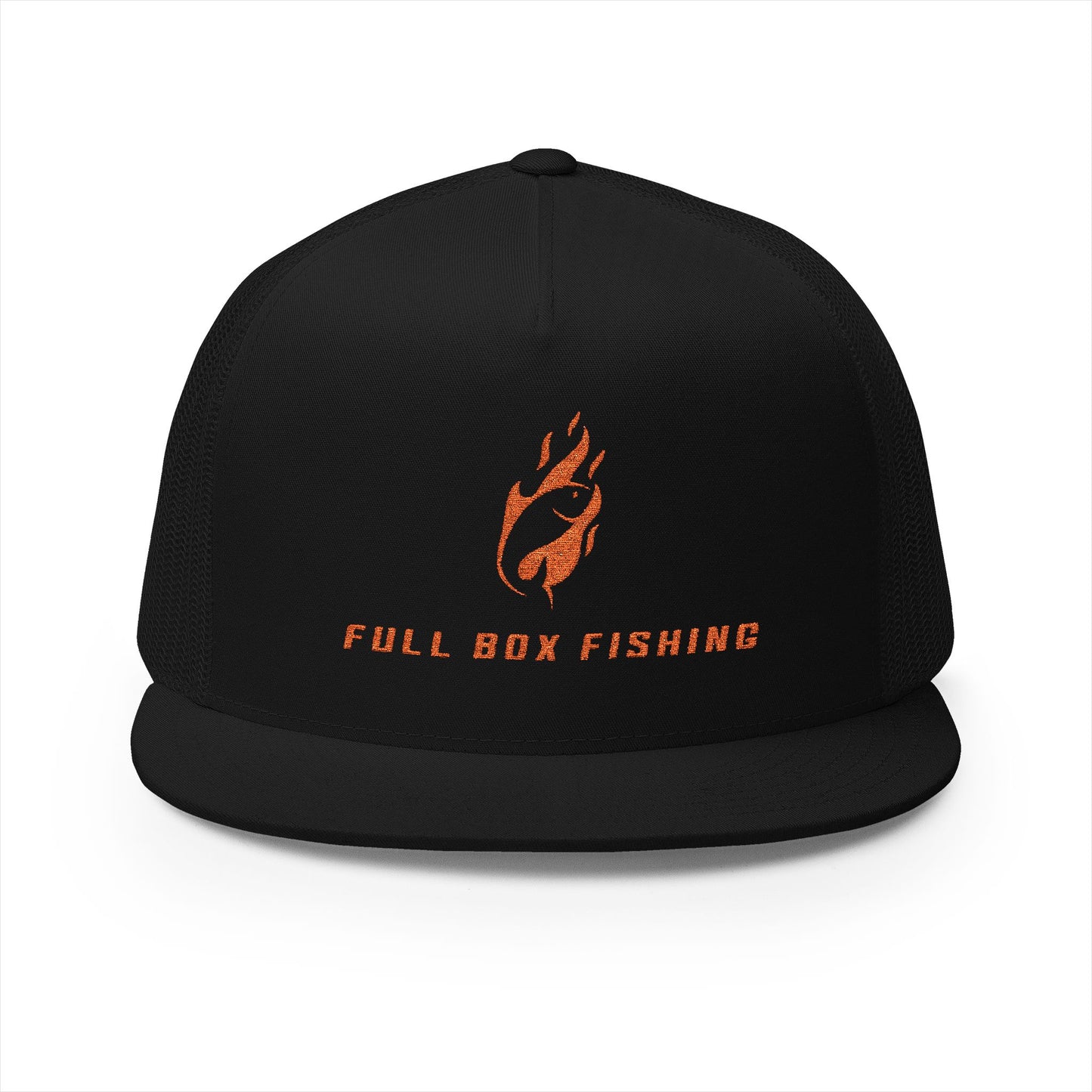 Embroidered 5 Panel Trucker Cap - Full Box Fishing Designs