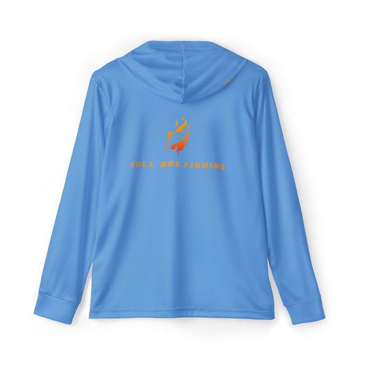 Performance Long Sleeve Hoodie - Full Box Fishing Design