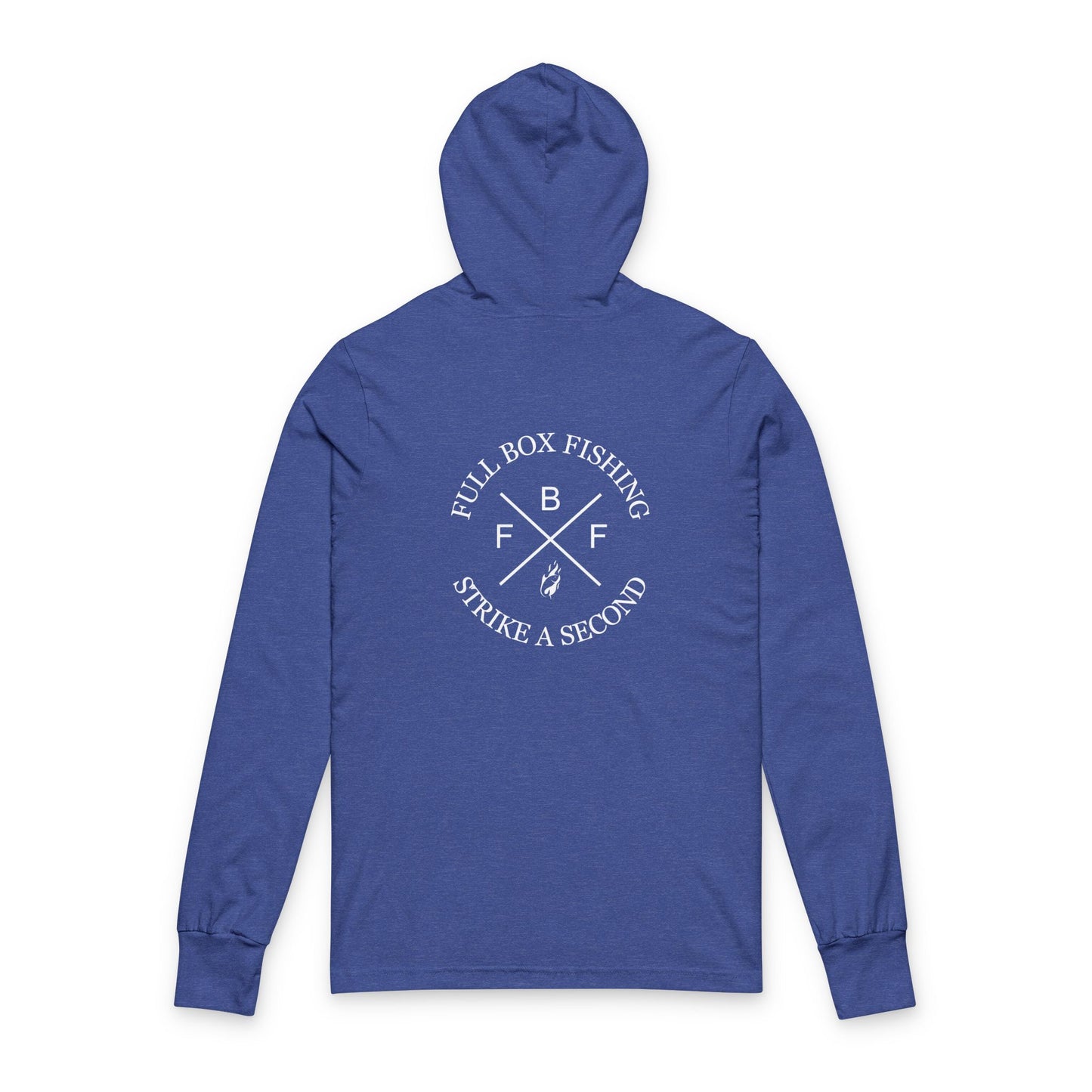 Hooded Long Sleeve Tee - Full Box Fishing Designs