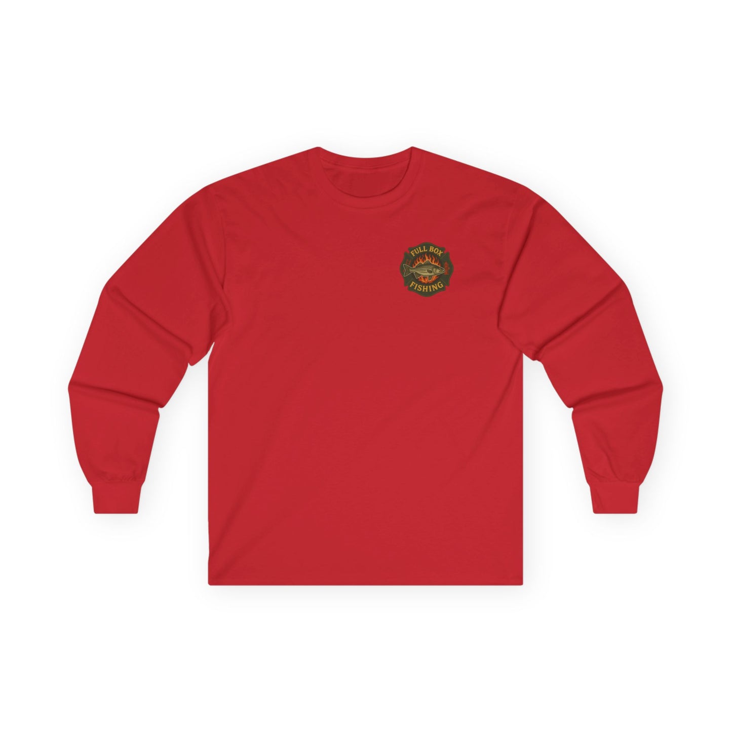 Striper Maltese Cross Long Sleeve Tee - Full Box Fishing Designs