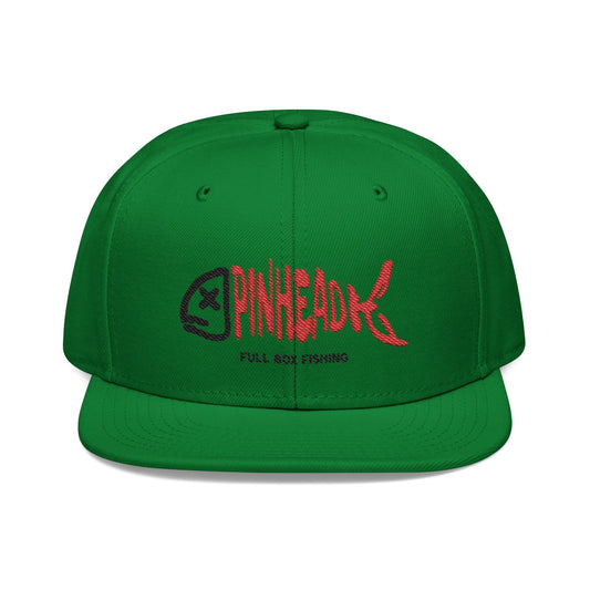 Embroidered Snapback Cap - PINHEAD Full Box Fishing Designs
