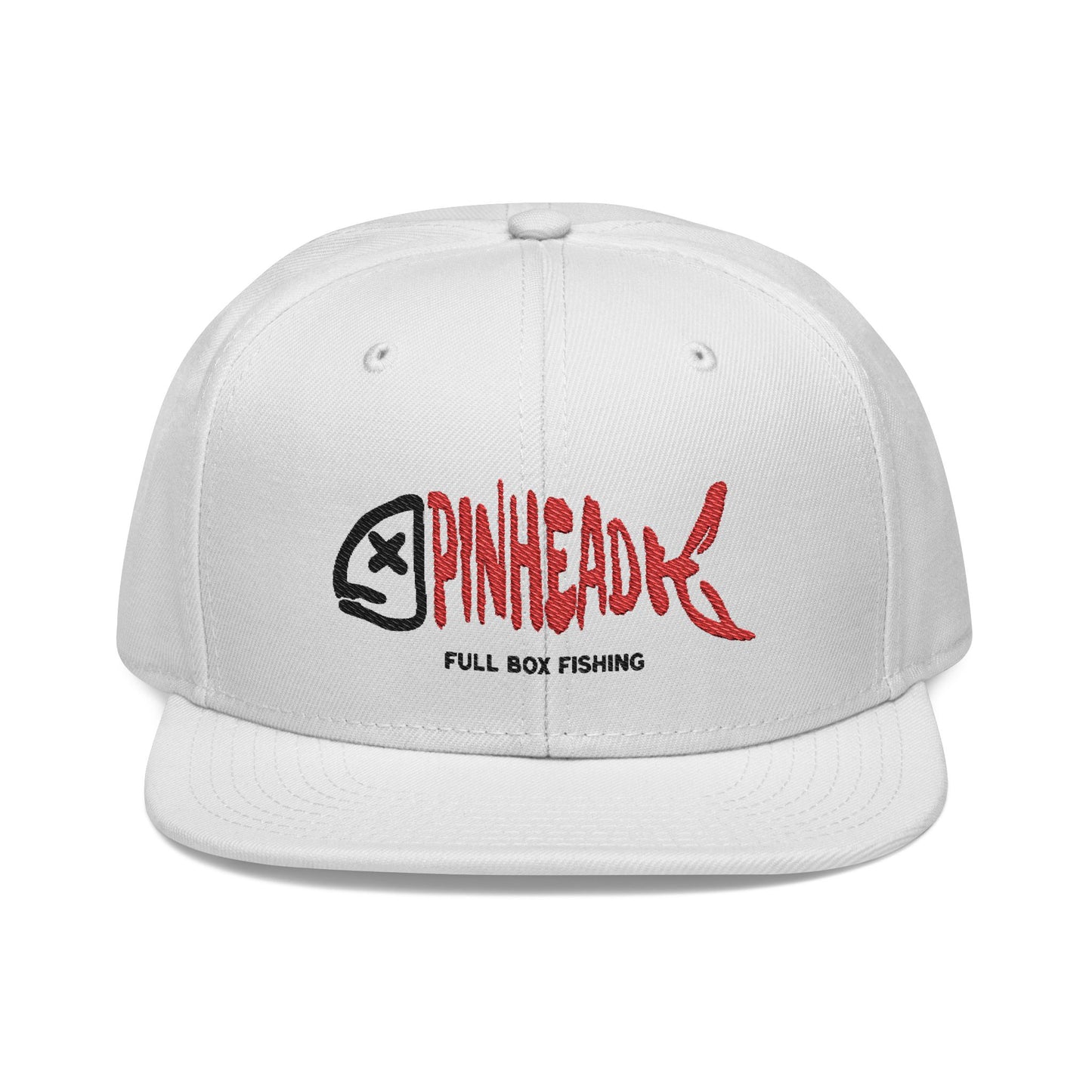 Embroidered Snapback Cap - PINHEAD Full Box Fishing Designs