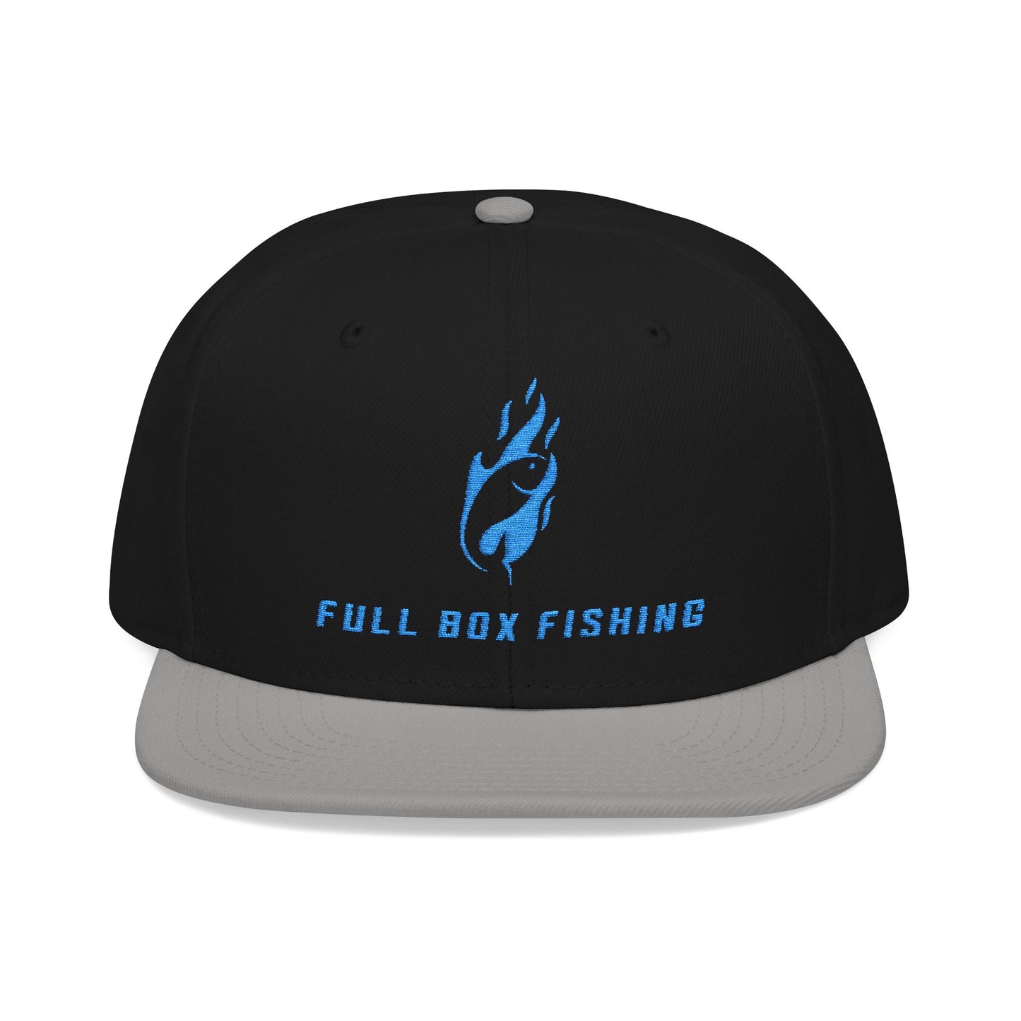 Embroidered Snapback Cap - Full Box Fishing Designs